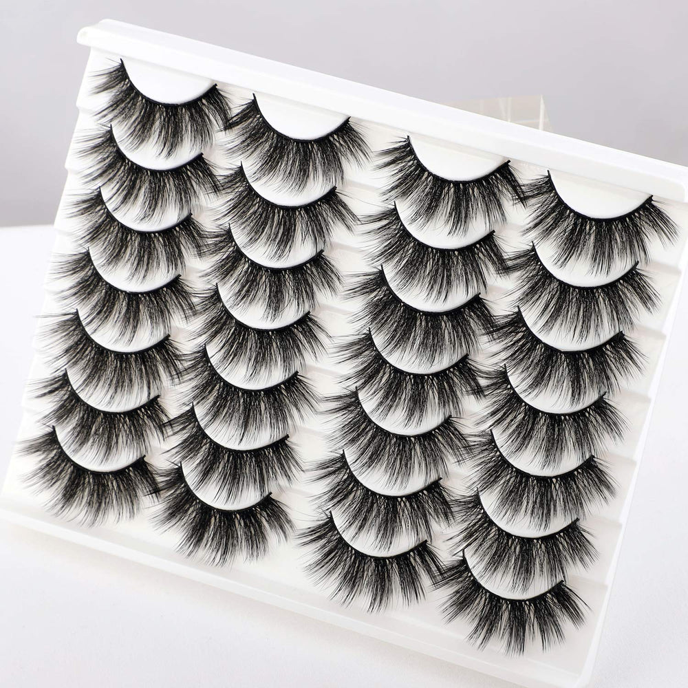 Newcally Lashes wispy 20mm long style adds dramatic flair to everyday eyes