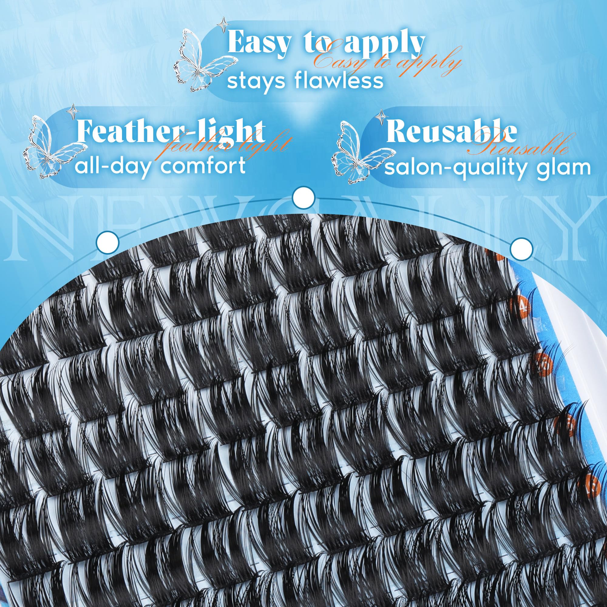 Newcally lightweight comfort fibers feel barely-there while boosting volume.