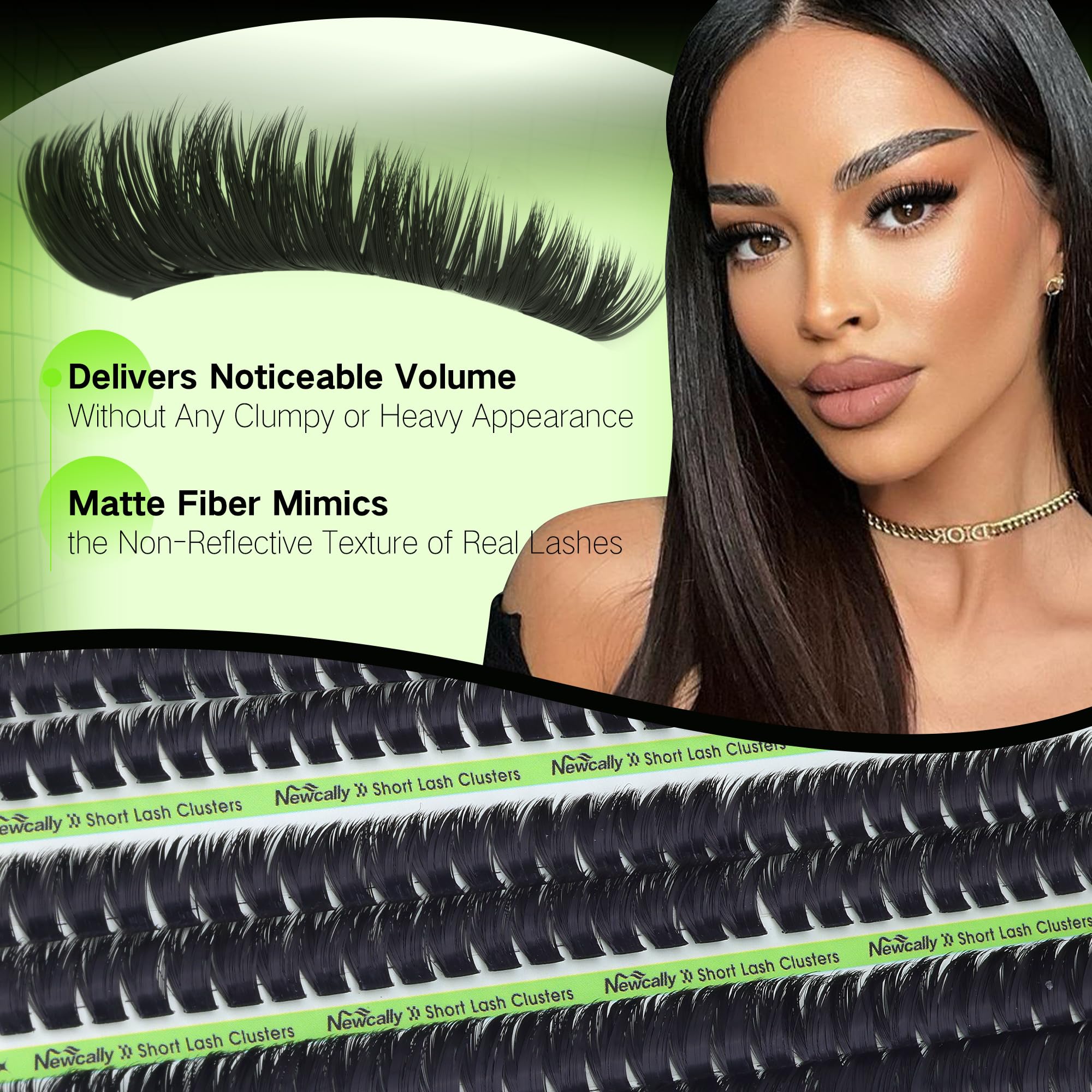 Newcally lightweight clusters feel barely-there while delivering subtle volume.