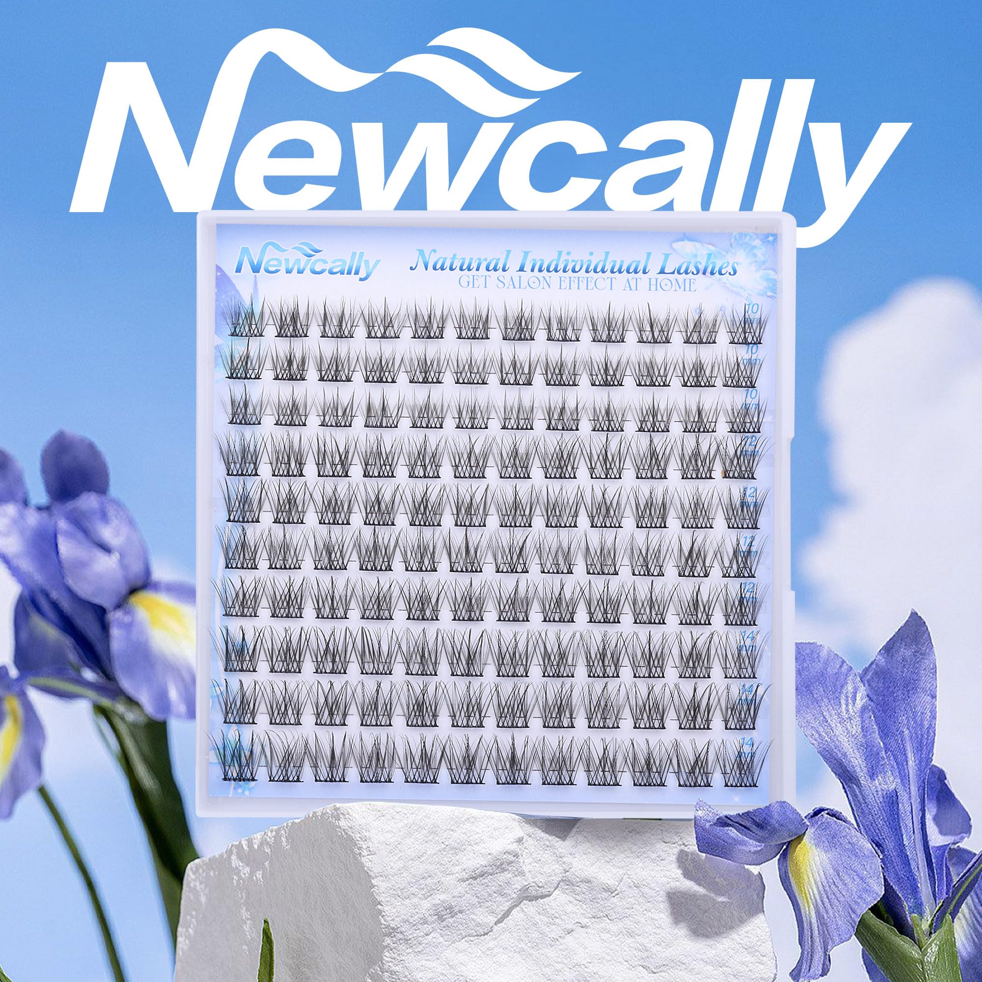 Newcally natural C-curly lashes create eye-opening uplift without obvious artificial lashes