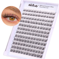 Newcally natural lash clusters pack offers a wispy, subtle daytime enhancement.