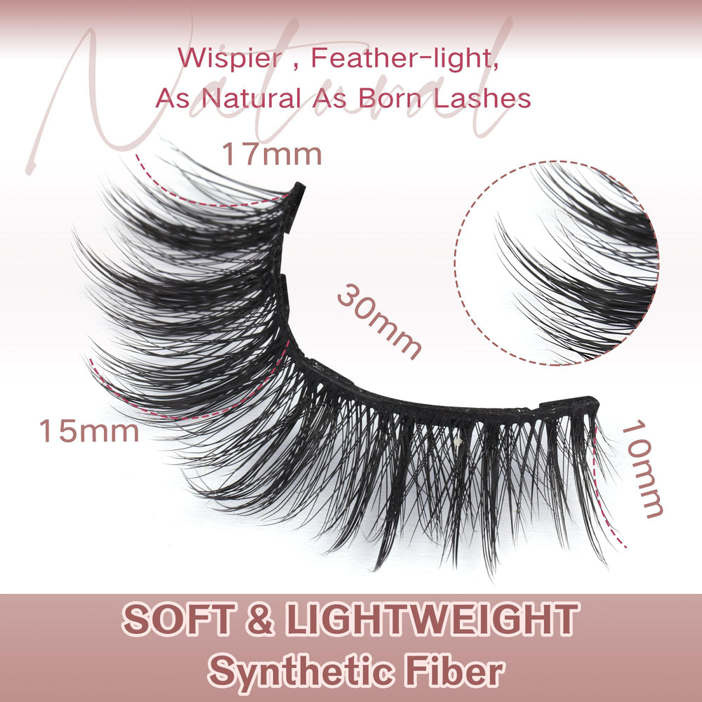 Newcally reusable lashes kit lasts 10+ uses with care.