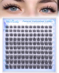 Newcally short lash clusters 8mm provide subtle lift for everyday looks.