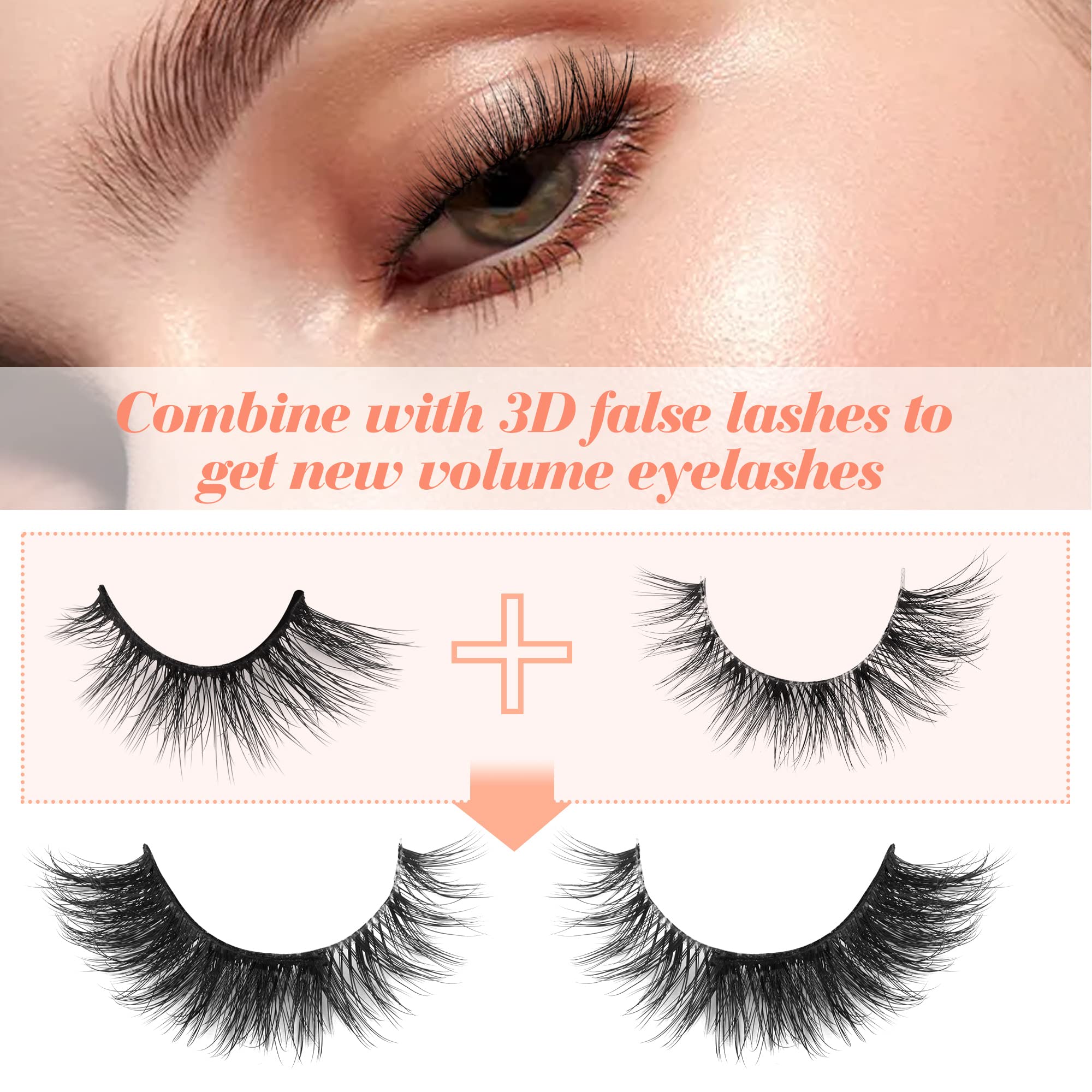 Newcally note: no glue inside; use your preferred lash glue safely