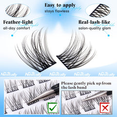Newcally ultra-thin lash band offers lightweight comfort and secure wear