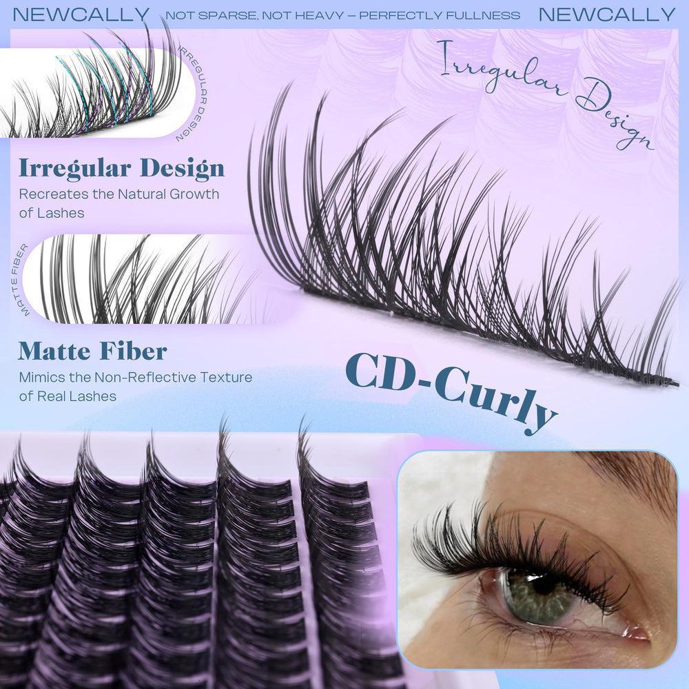 Newcally ultra-thin lash band ensures comfortable, weightless wear