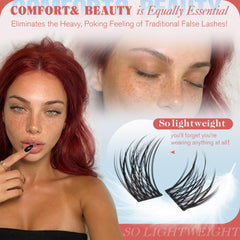 Newcally ultra-thin lash band improves application and comfort.