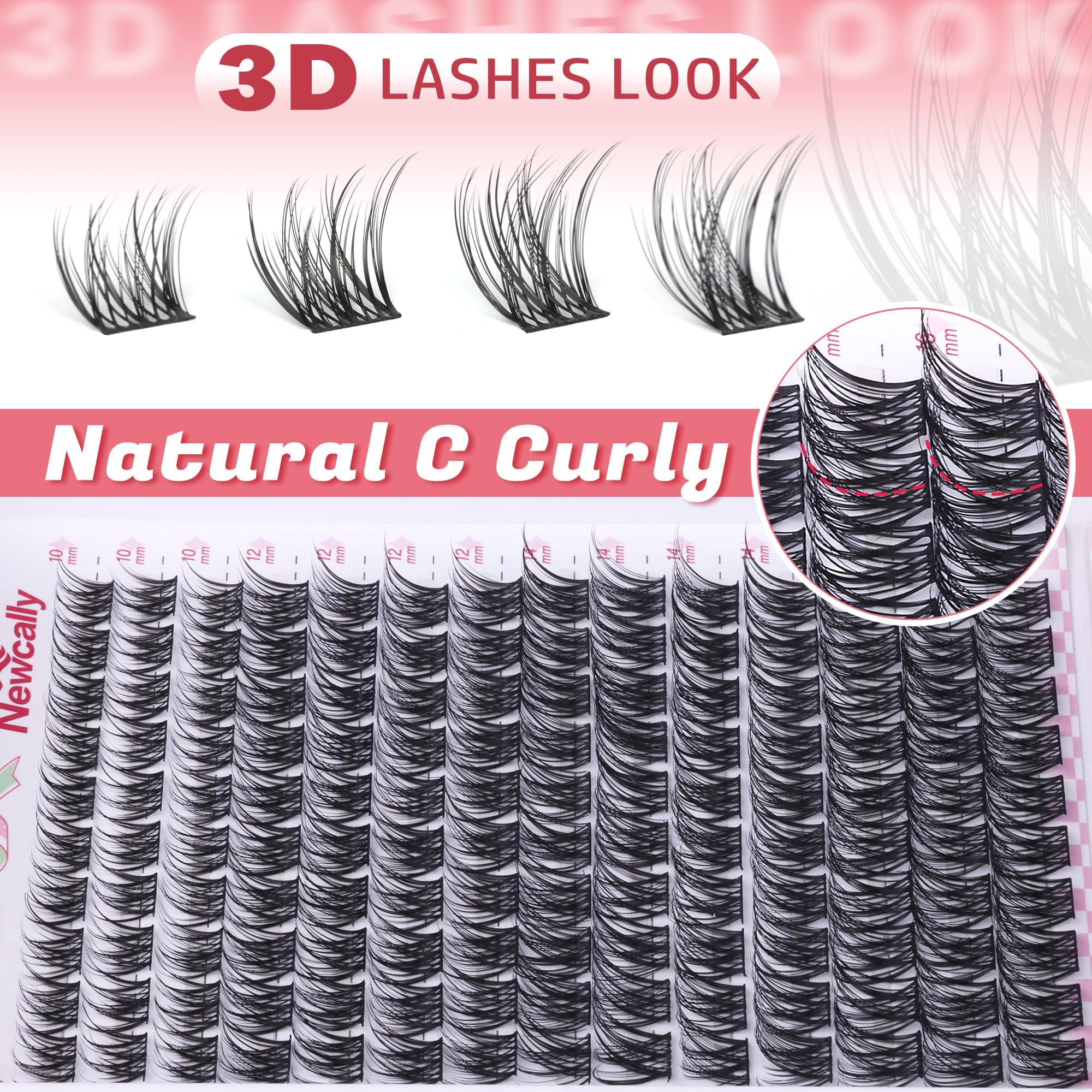 Newcally Vegan lash clusters offer cruelty-free beauty options