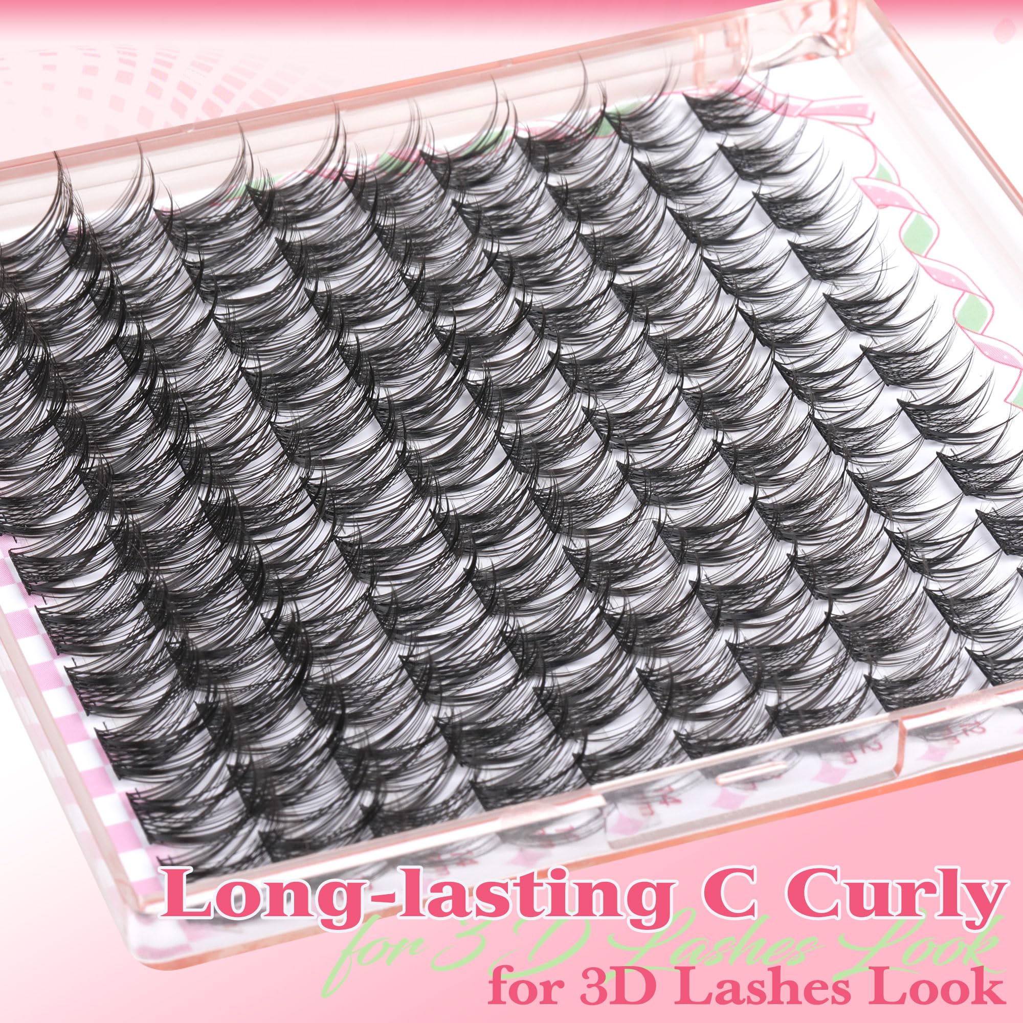 Newcally vegan synthetic fiber lashes feel lightweight and gentle on eyes.