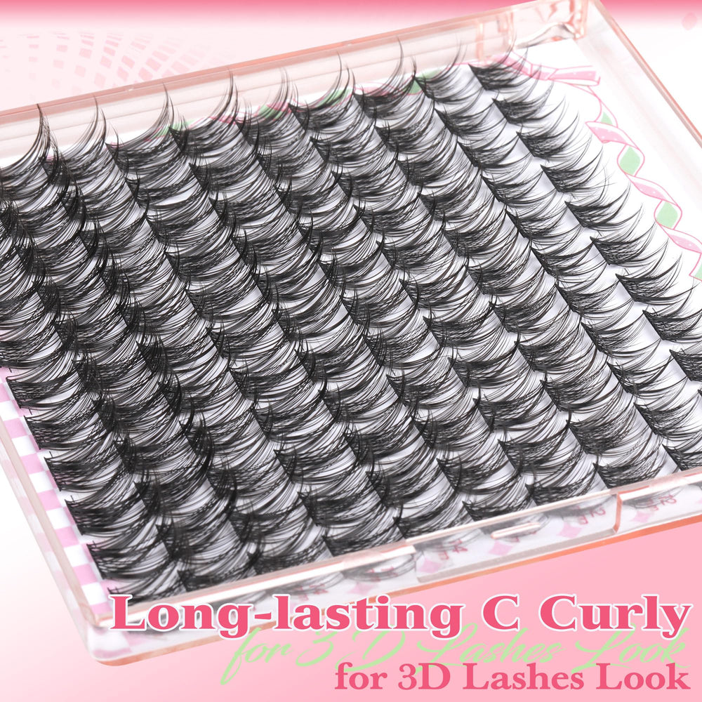 Newcally vegan synthetic fiber lashes feel lightweight and gentle on eyes.