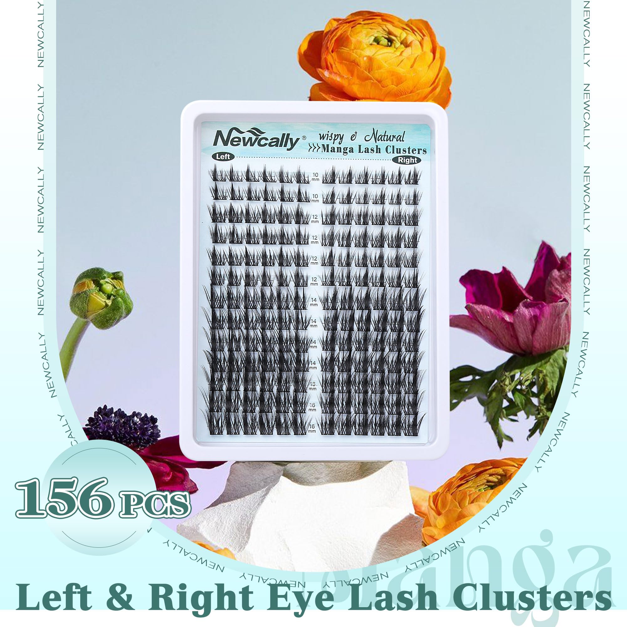 Newcally Wispy Lash Clusters during application demonstrates beginner-friendly ease.