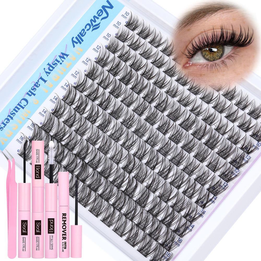 Newcally Wispy Lash Clusters Kit packaging for at-home lash upgrades.