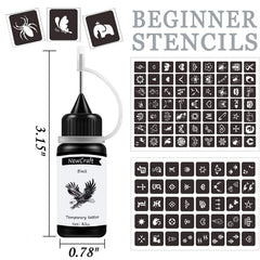 NewCraft 103-pattern stencil set for adults and teens