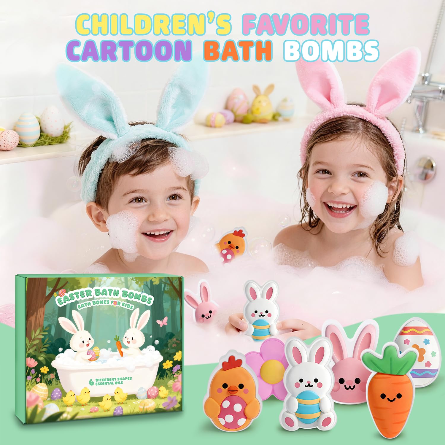 NEWFEIFAN bomba de baño con forma de pollito para niños