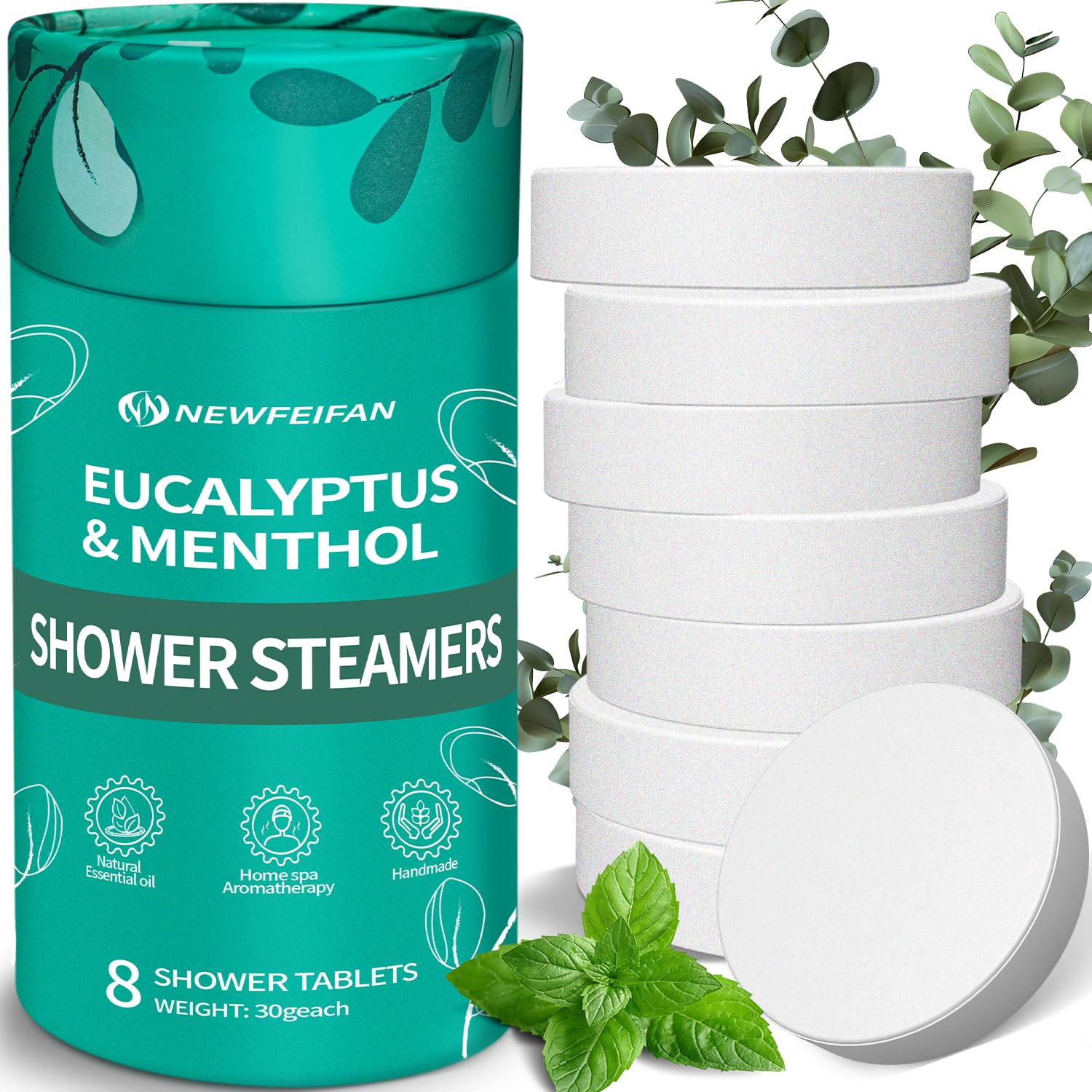 NEWFEIFAN pastillas ducha aromaterapia eucalipto mentol: experiencia refrescante en la ducha