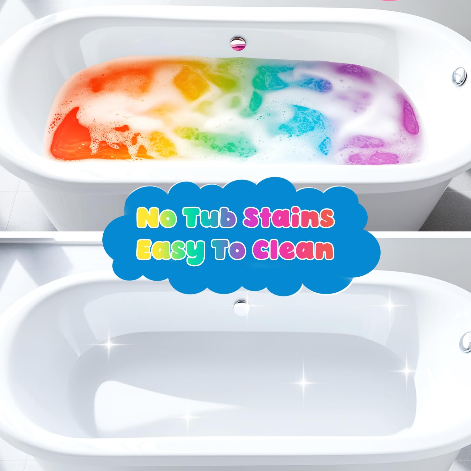 NEWFEIFAN Potions bath bombs serve as Easter gifts with joyful color bursts.
