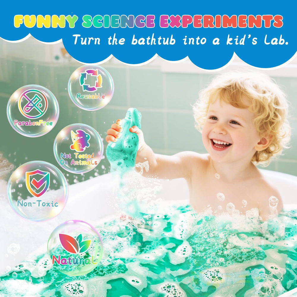 NEWFEIFAN Potions bath bombs are gentle on skin for sensitive kids' baths.
