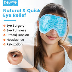 NEWGO cooling eye mask provides headache relief through targeted cold therapy
