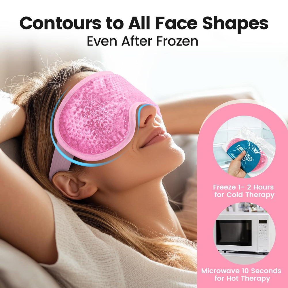 NEWGO cooling gel eye mask includes storage bag for hygienic storage.