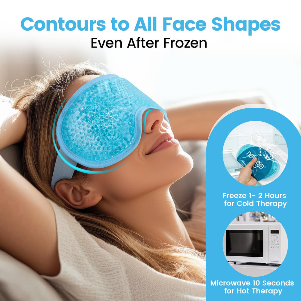 NEWGO eye mask features adjustable strap for secure fit across users
