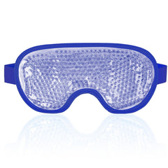 NEWGO mascarilla ocular fría azul marino para alivio suave de ojos cansados.