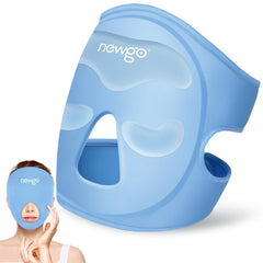 Mascarilla NEWGO fría para ojos y frente, alivio de hinchazón y cansancio.