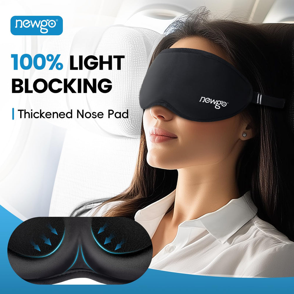 NEWGO mascarilla ocular para viajes y descansos rápidos