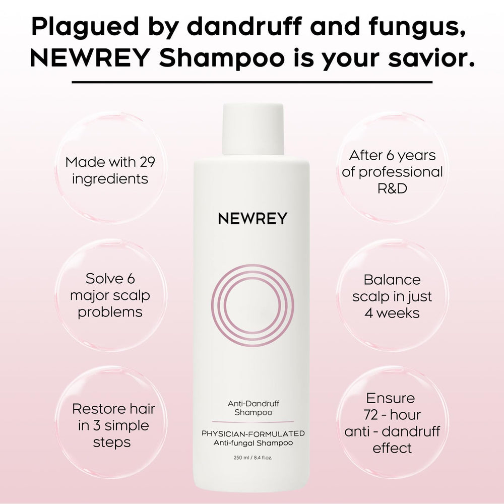 NEWREY daily-use scalp care bottle ready for routine