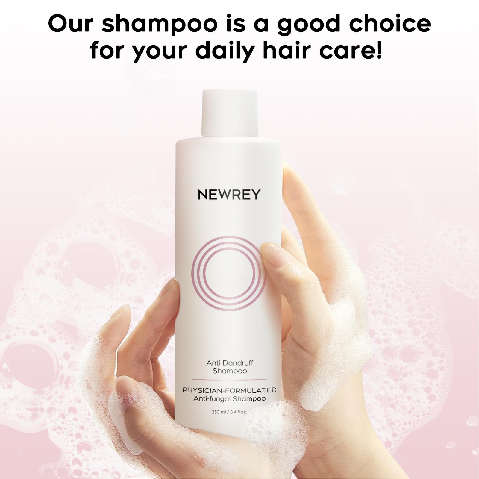 NEWREY product shot on bathroom shelf for daily routine