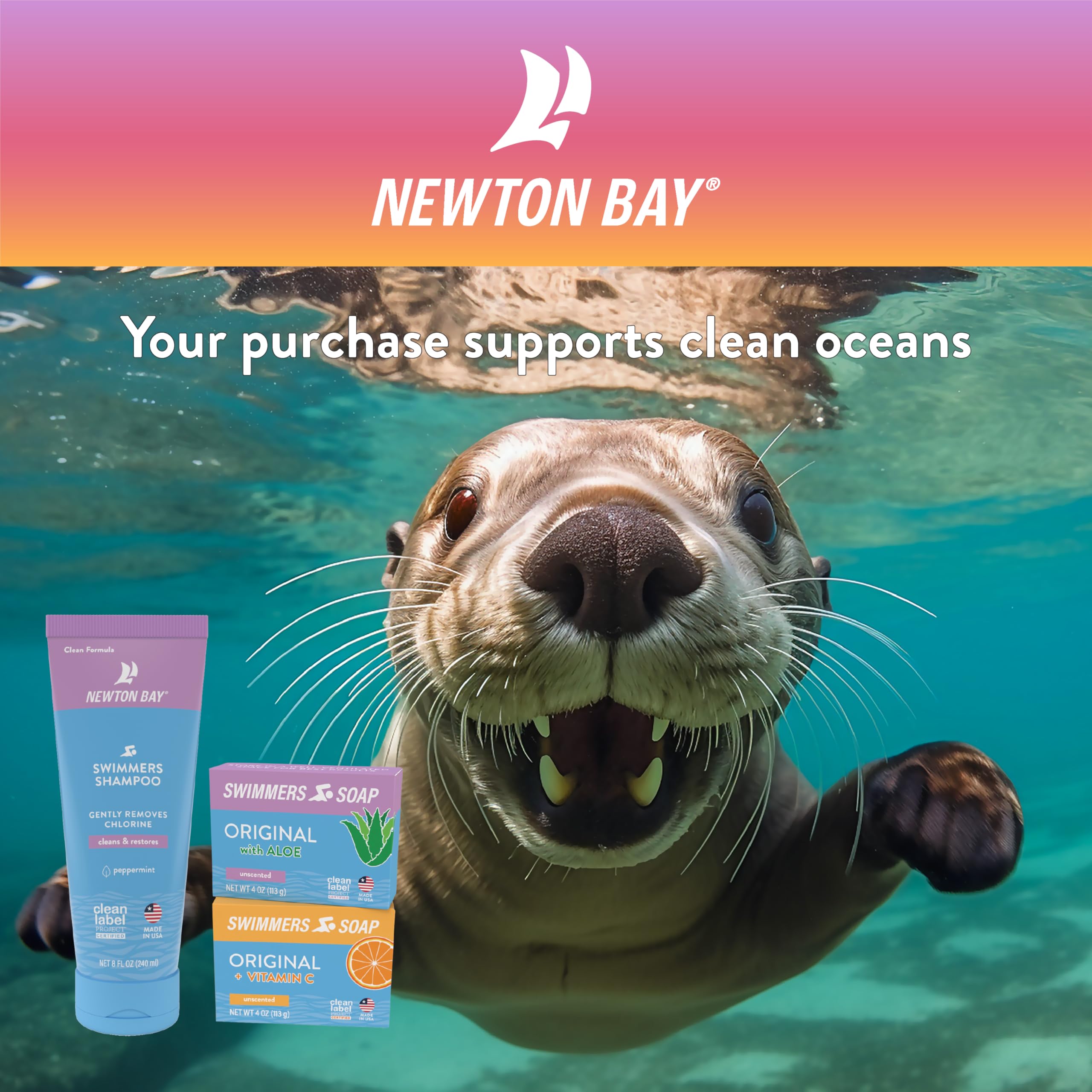 Newton Bay Swimmers Soap made in USA, supporting local craftsmanship.