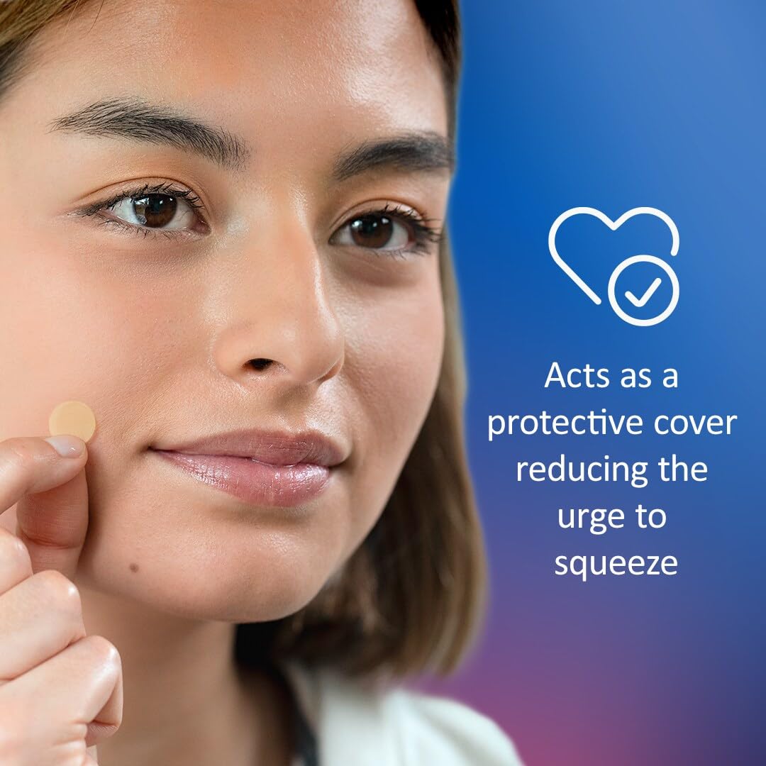 Nexcare Acne Cover breathable material keeps skin comfortable overnight.
