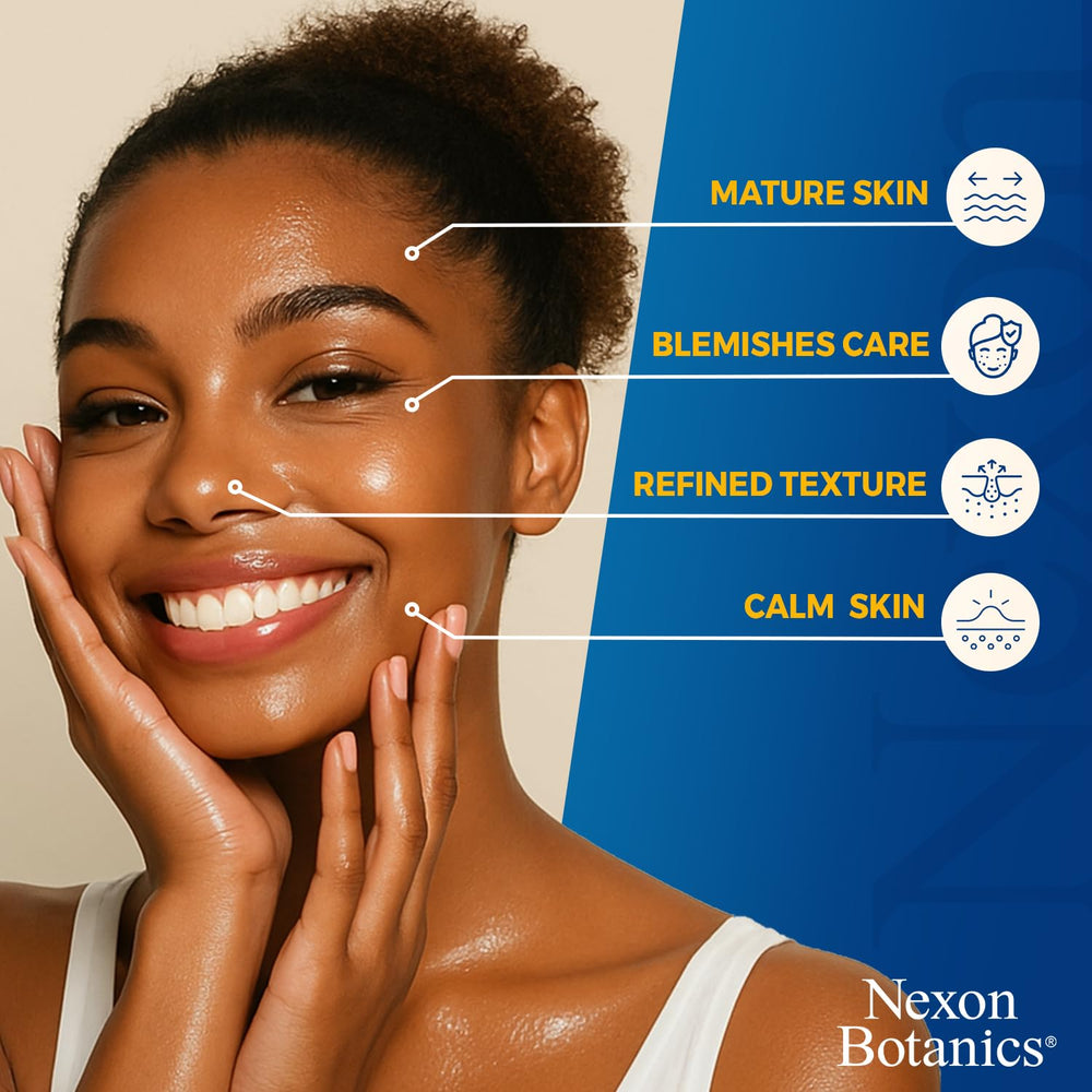 Nexon Botanics Aceite de vitamina E puro, envase de botella de ocho onzas para uso diario.