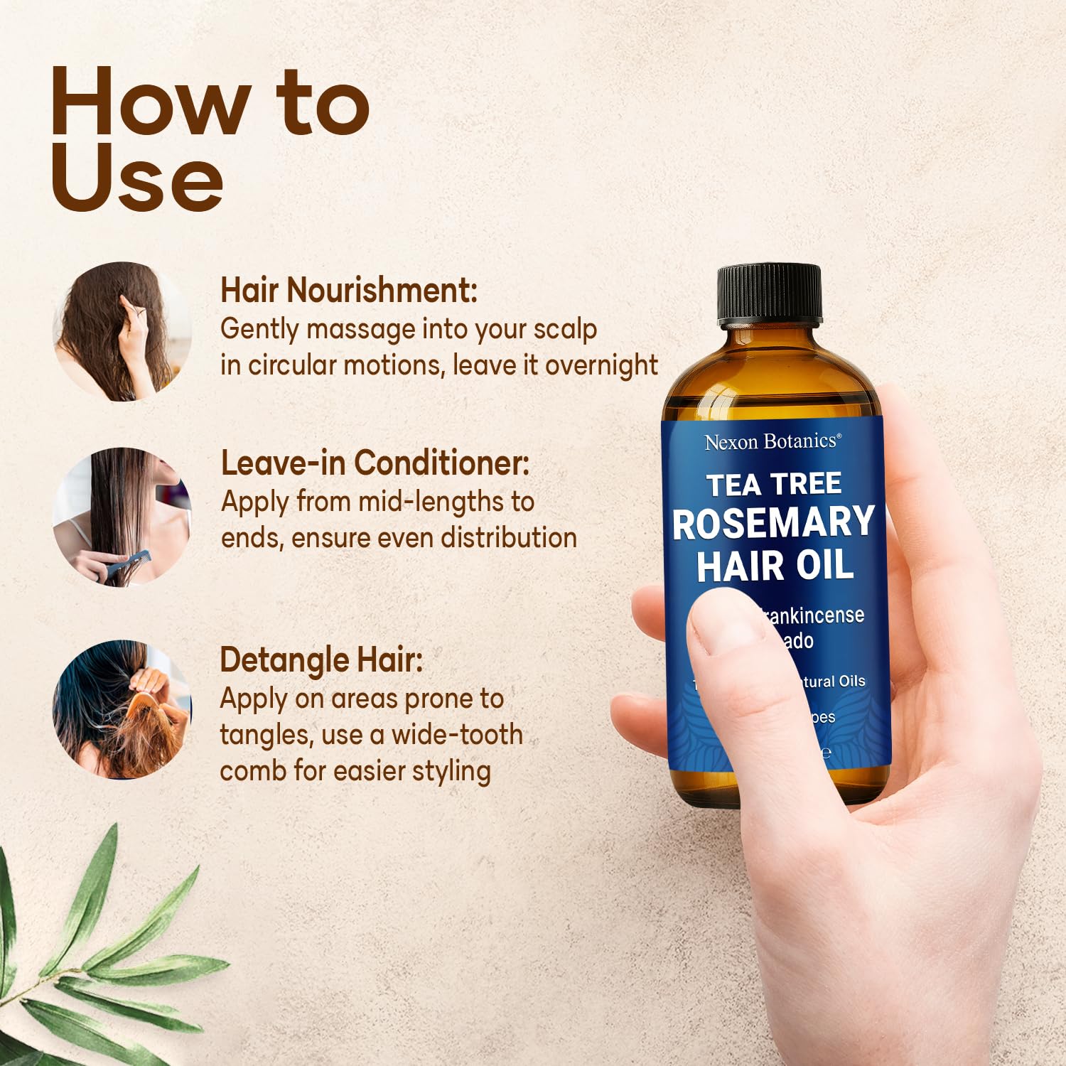 Nexon Botanics color-treated hair safe formula for sensitive skin.