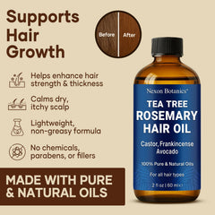 Nexon Botanics lightweight non-greasy formula absorbs quickly into the scalp.
