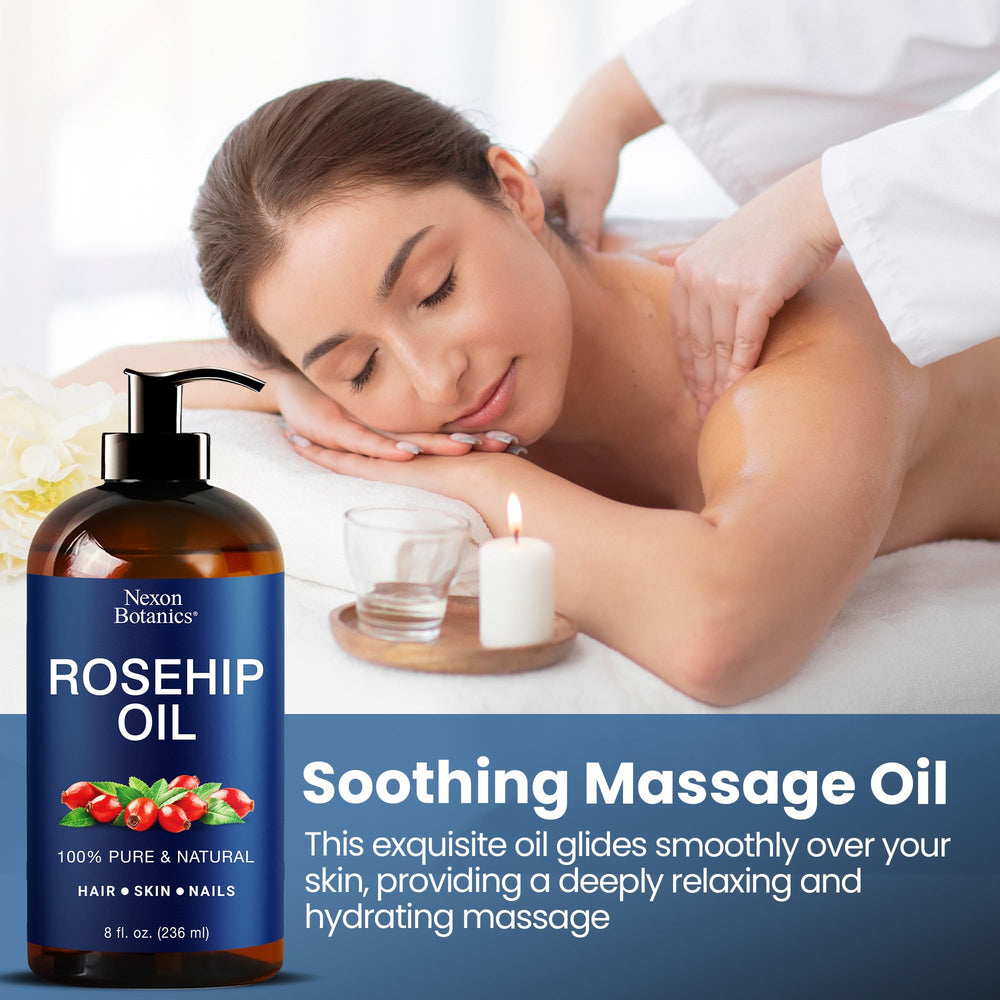 Nexon Botanics Rosehip Oil hair treatment for ends.