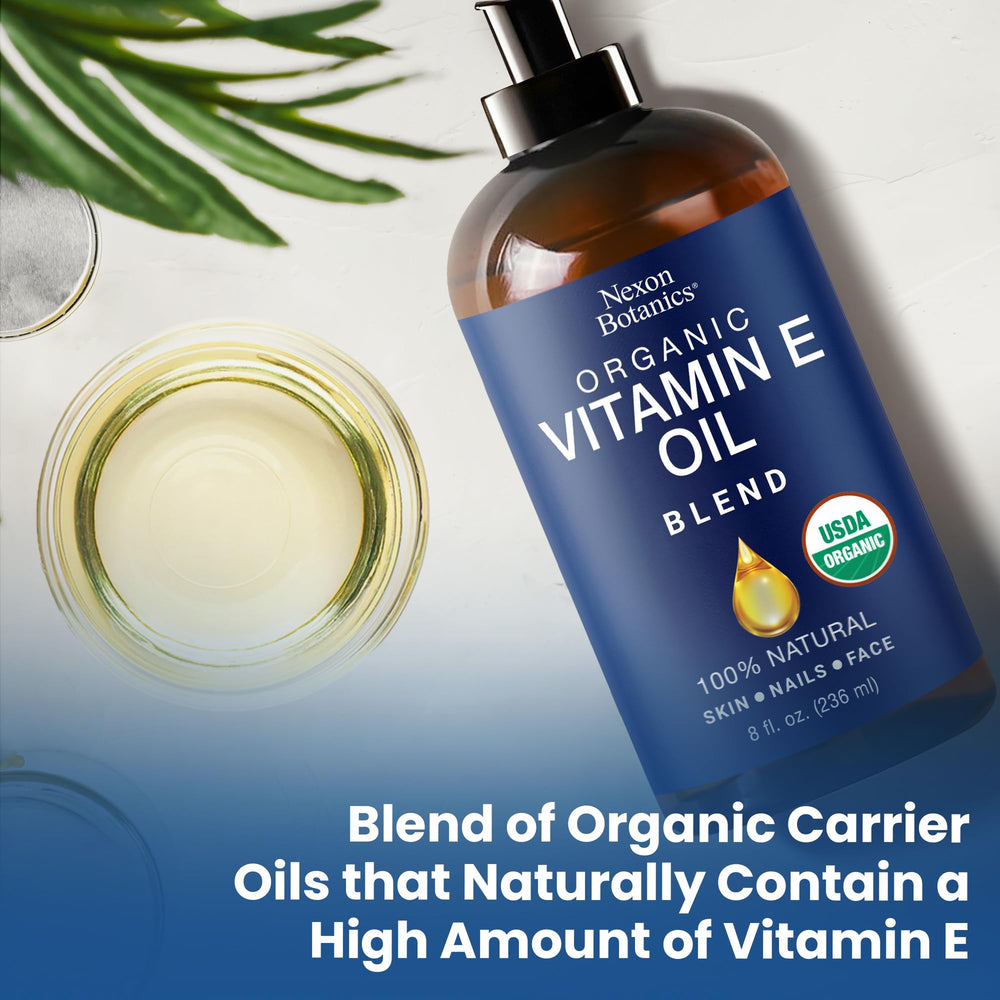 Made in the USA Nexon Botanics Vitamin E oil blend free from harsh additives