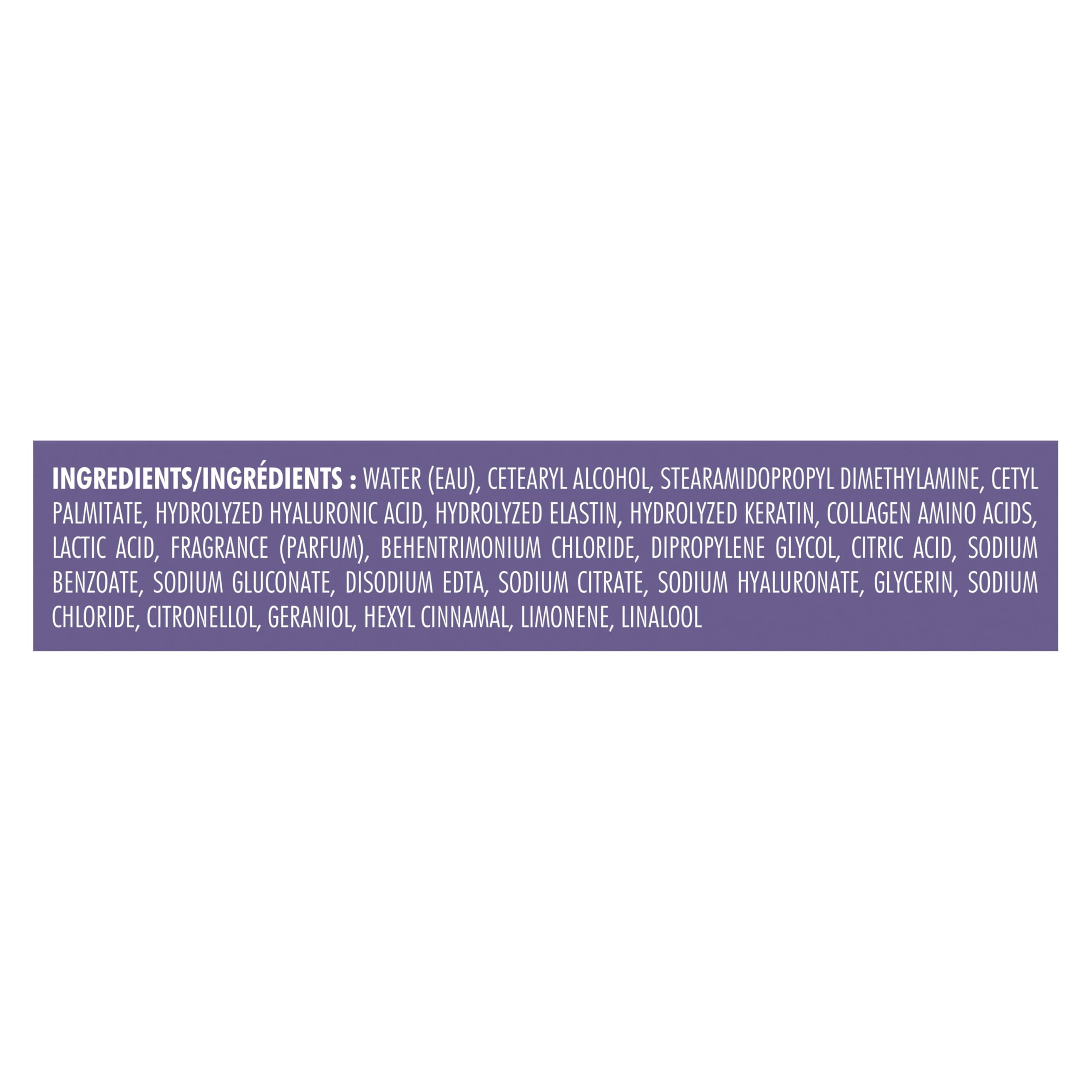 Nexxus HY-VOLUME Acondicionador, ingredientes ProteinFusion, proteína y ácido hialurónico nutren profundamente.