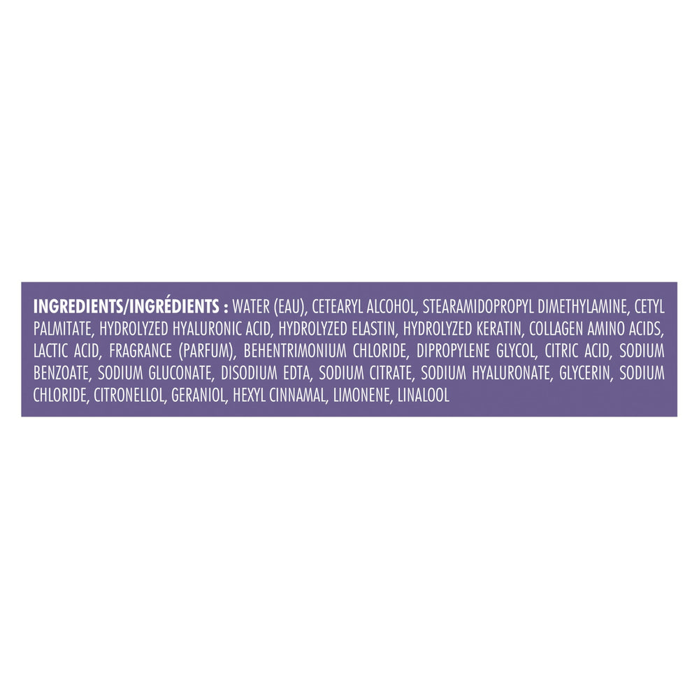 Nexxus HY-VOLUME Acondicionador, ingredientes ProteinFusion, proteína y ácido hialurónico nutren profundamente.
