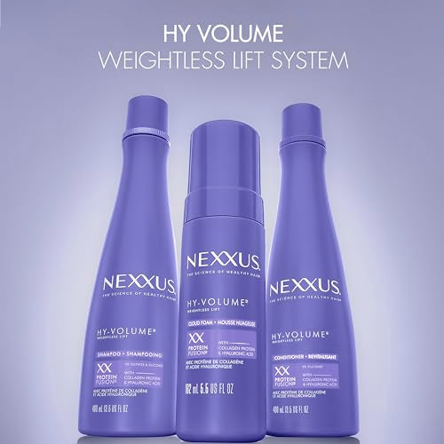 Nexxus HY-VOLUME Acondicionador, lavado previo recomendado, combinación con champú HY-VOLUME.