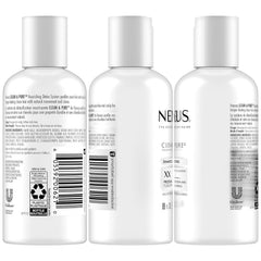 Acondicionador Nexxus de viaje: botella visible y brillo suave para facilitar el peinado.