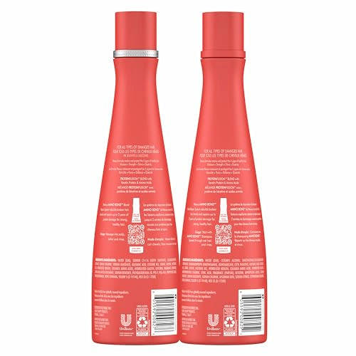 Nexxus Amino Bond Conditioner bottle close-up showcasing frizz control benefits