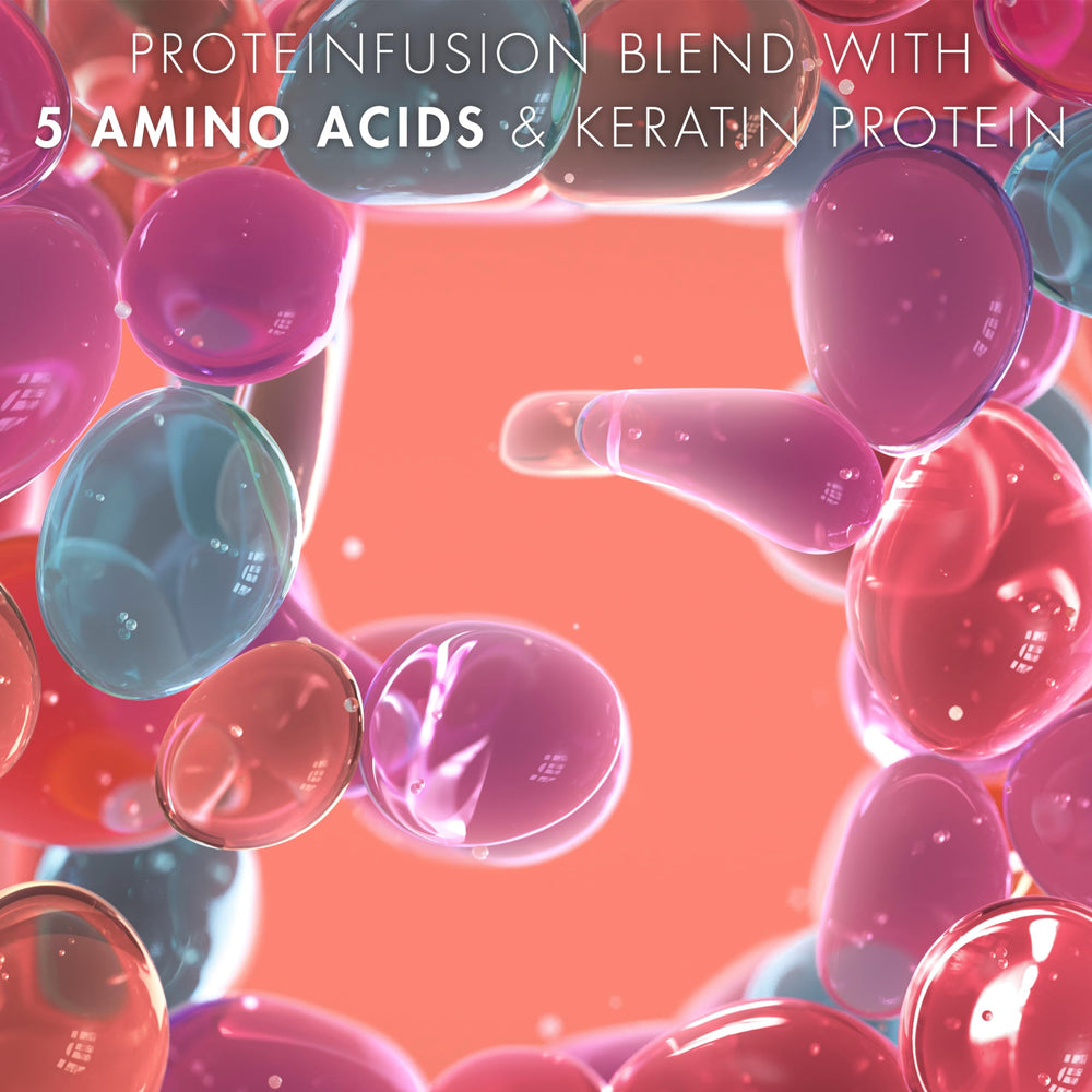 Nexxus Amino Bond masaje cabelludo para nutrir gradualmente.