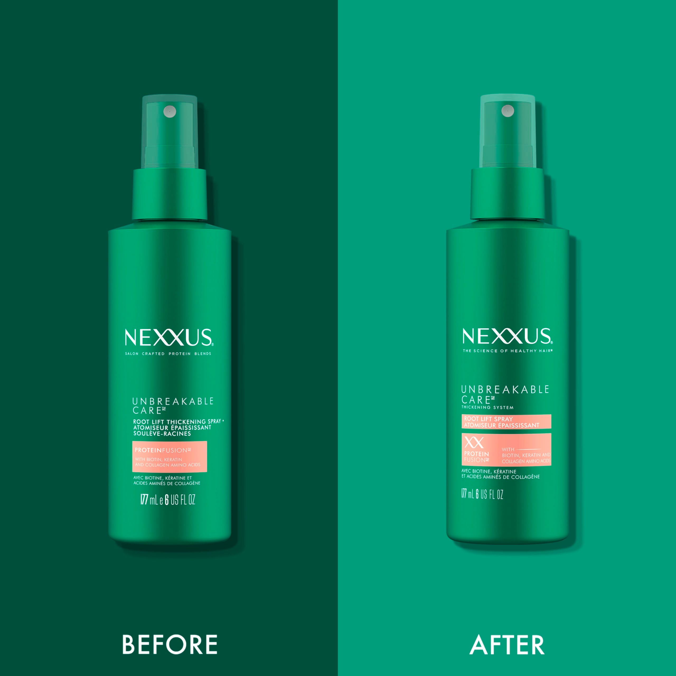 Nexxus aplicacion en pelo humedecido para cuerpo uniforme