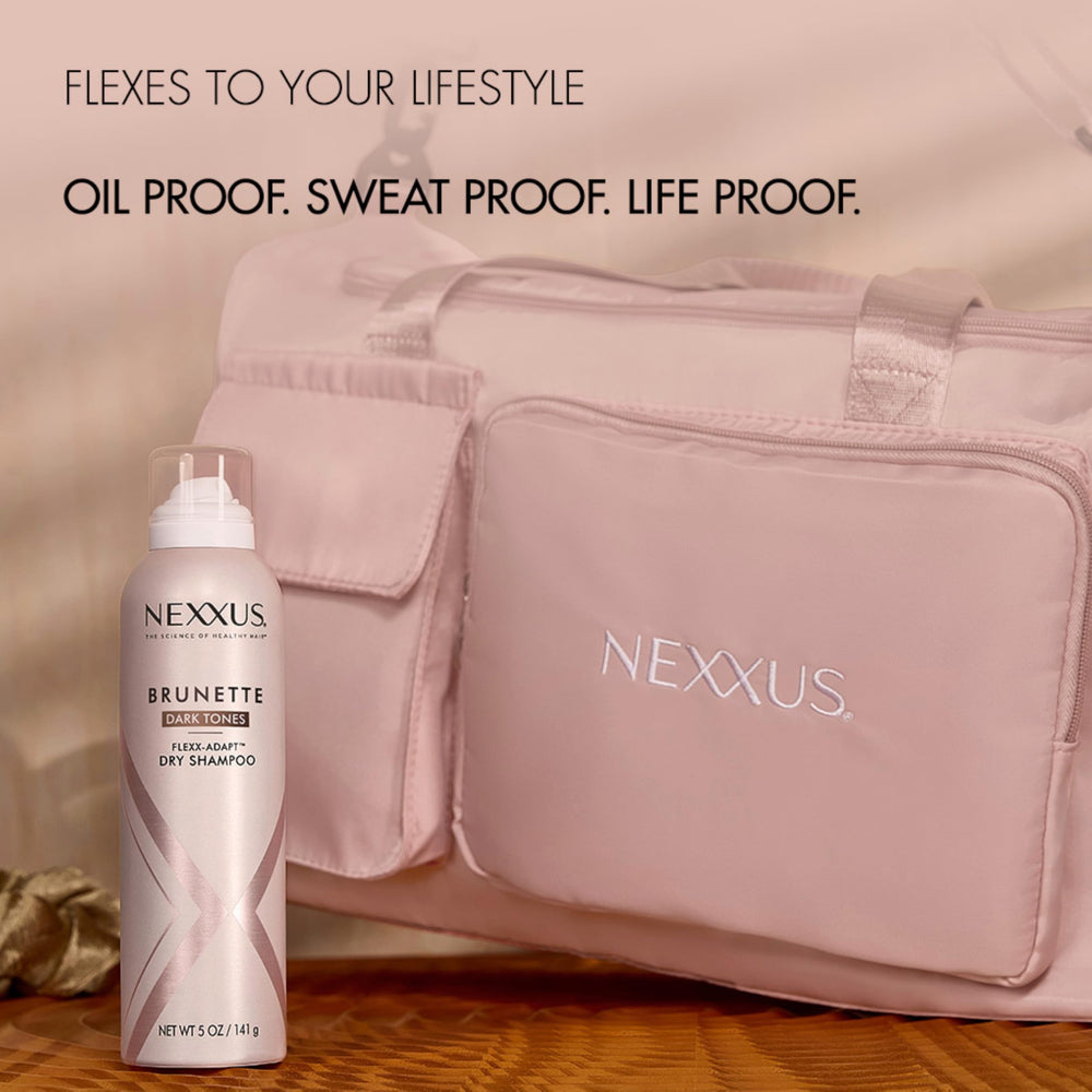 Nexxus Brunette Dry Shampoo cero-residuo, mantiene color sin decoloración