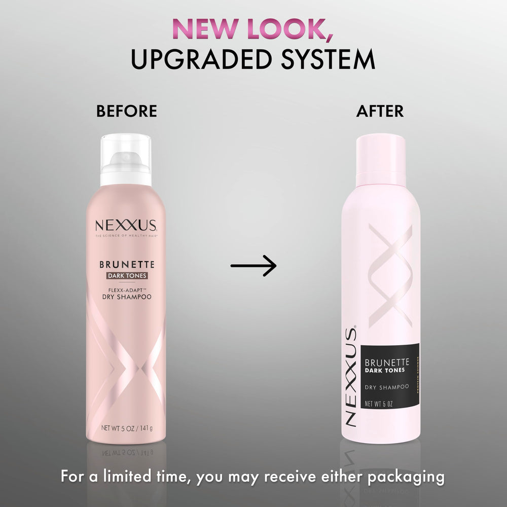 Nexxus Brunette Dry Shampoo efecto-invisible, evita residuo blanco en raíces oscuras