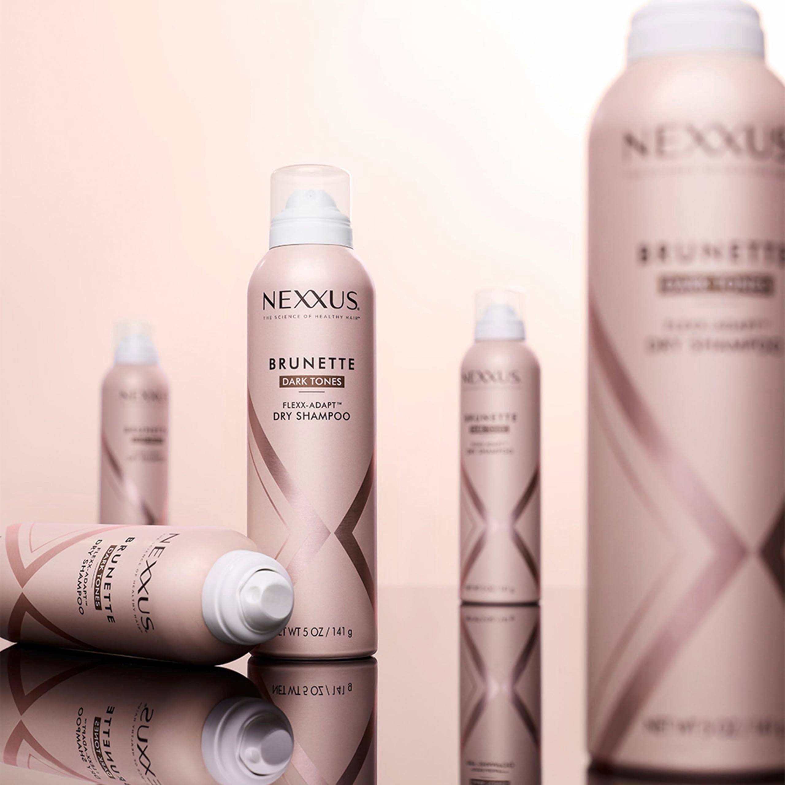 Nexxus Brunette Dry Shampoo uso-diario, refresca entre lavados sin peso