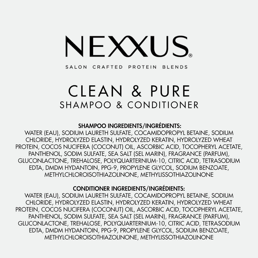 Soft, shiny hair after using Nexxus Clean & Pure.