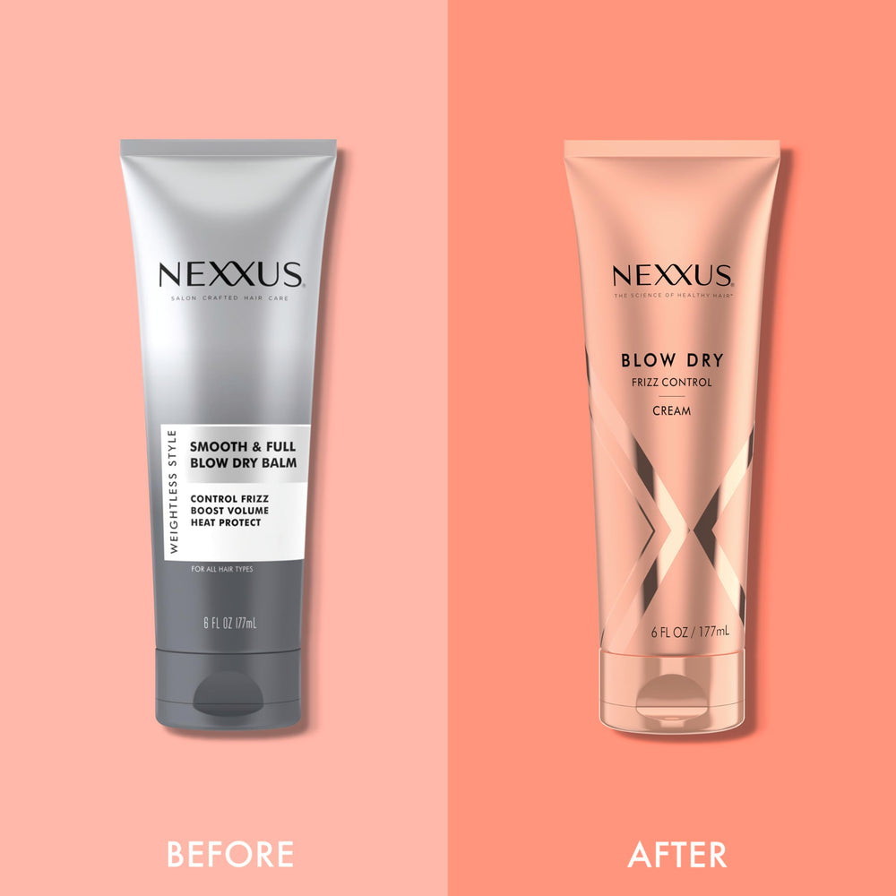 Volumen dinámico gracias a la crema de secado Nexxus.