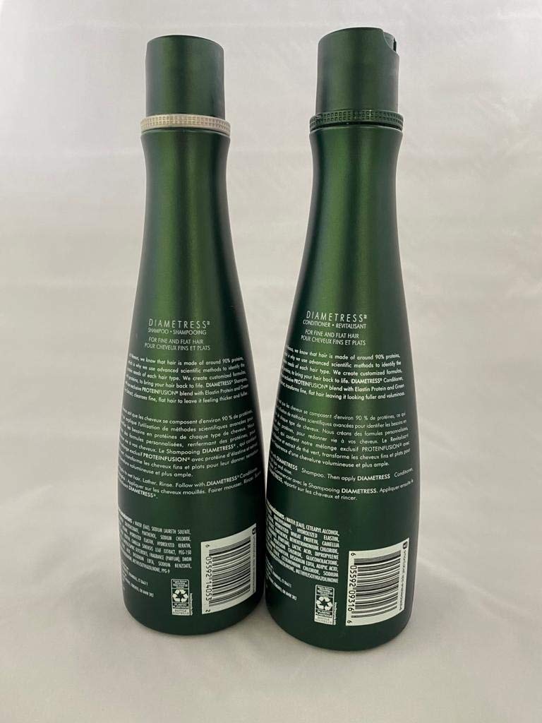 Nexxus Diametress Restoring Conditioner bottle adds moisture and volume to hair