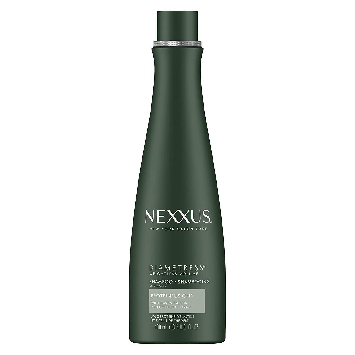 Nexxus DIAMETRESS volume shampoo 2-pack bottle for fuller-looking hair.